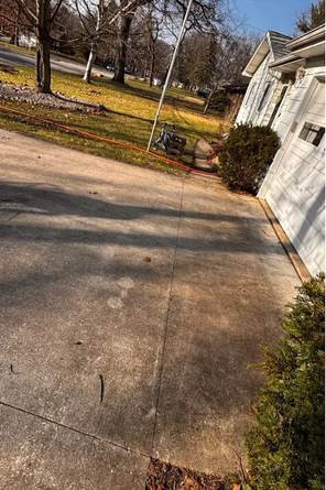 Affordable Concrete Driveway Pressure Cleaning Kalamazoo MI before cleaning