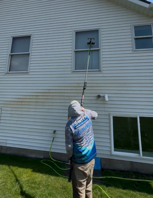 Affordable window cleaning services Kalamazoo MI by Swift Power & Soft Washing