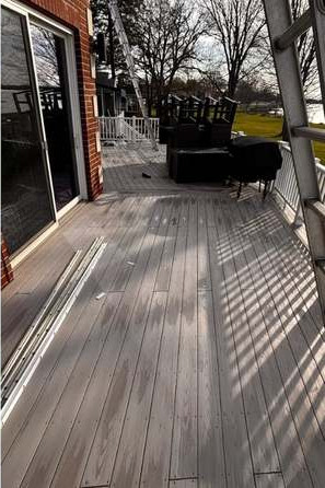 Composite Deck Cleaning Portage MI after cleaning by Swift Power & Soft Washing