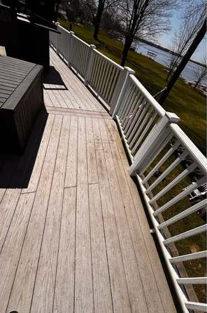 Composite Deck Cleaning Portage MI before cleaning