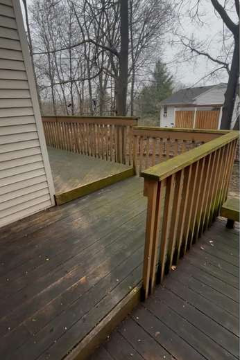 Deck Cleaning Vicksburg MI before cleaning