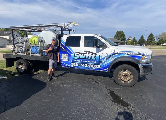 Pressure washing Vicksburg MI by Swift Power & Soft Washing