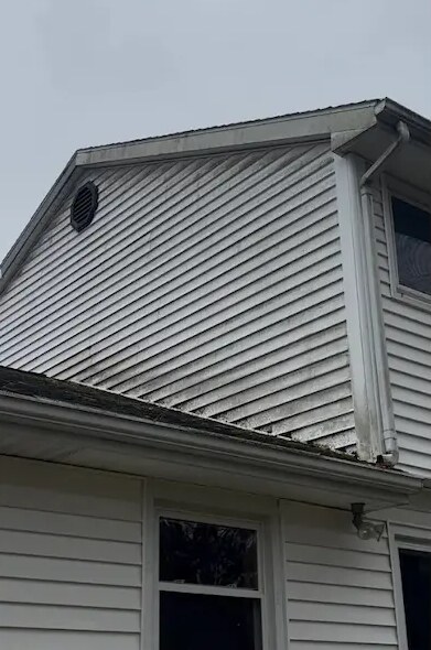 House soft washing in Kalamazoo, MI, before cleaning