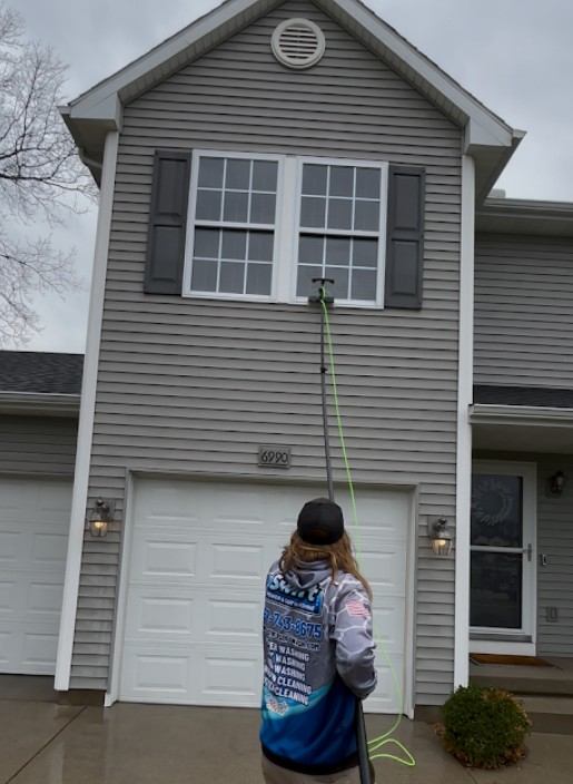 Window cleaning services Kalamazoo MI by Swift Power & Soft Washing